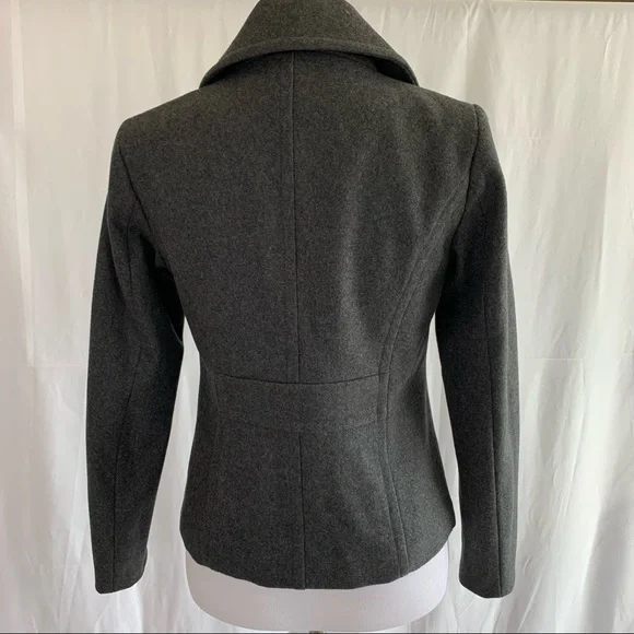 NWOT! Banana Republic Wool Sturdy Gray Jacket - Picture 7 of 10